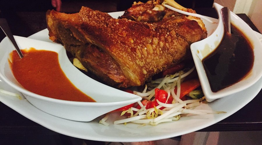 "Crispy Pata" a Traditional Filipino Dish!
Now serve at Larry's Bar &Restaurant