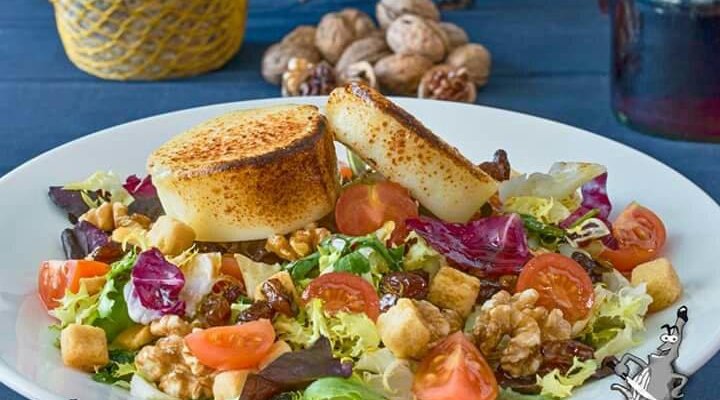 Ensalada queso de cabra