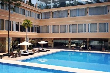 Pool with view of Sky Bar