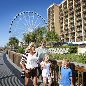 Holiday Inn at the Pavilion is directly on the oceanfront Boardwalk
