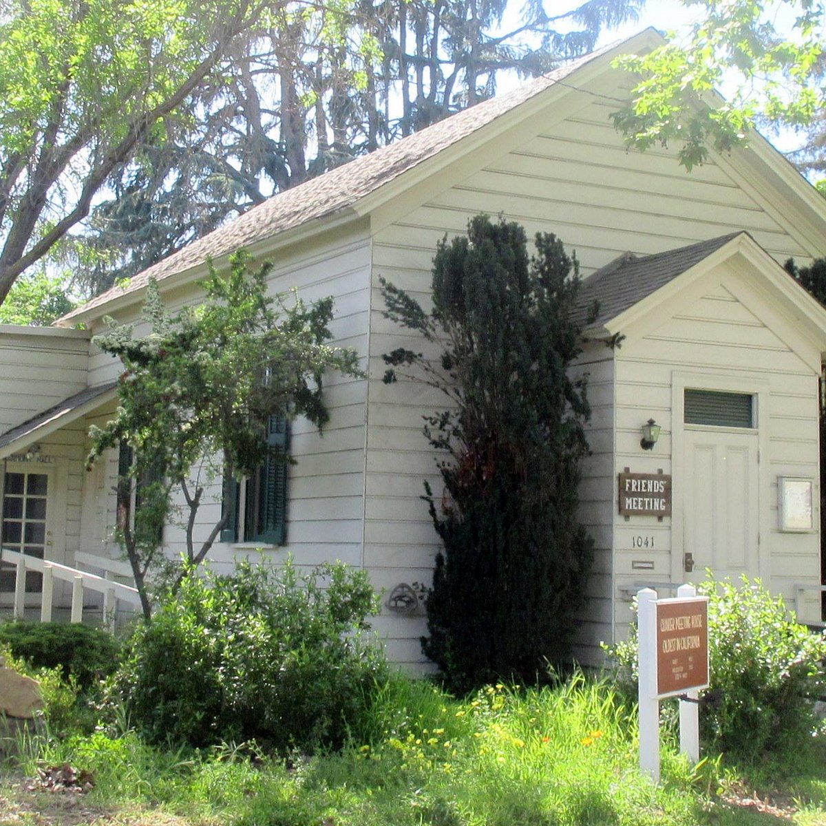 Friends meeting house. Hotels near Quaker City Ohio. Californian Village 1882. Po Box Andrew Levitt 545 Meridian Ave Ste d San Jose, CA 95126-3425 USA.