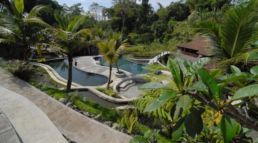 Spring water swimming pool at Kampung Lumbung