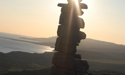 assos ta gün batımı