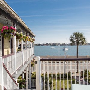 Upstairs Patio at the Bayfront Marin House Historic Inn