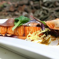 Xapata de berenjena al Compté con anchoas 00