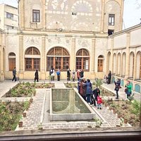 view form the restaurant to one of the court