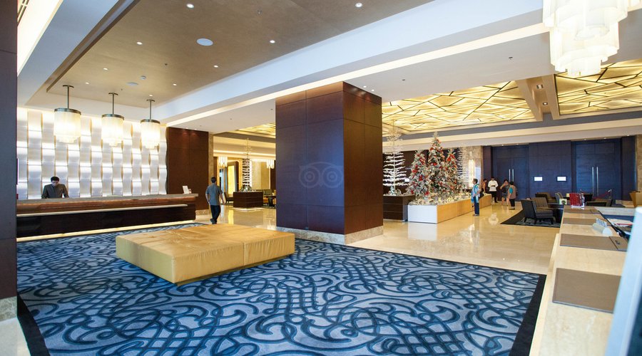 Front Desk at the Crimson Hotel Filinvest City, Manila