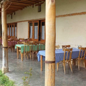 the outdoor seating of the restaurant (Khan AL Maksoud)