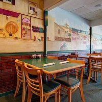 Dining Room with beautiful murals