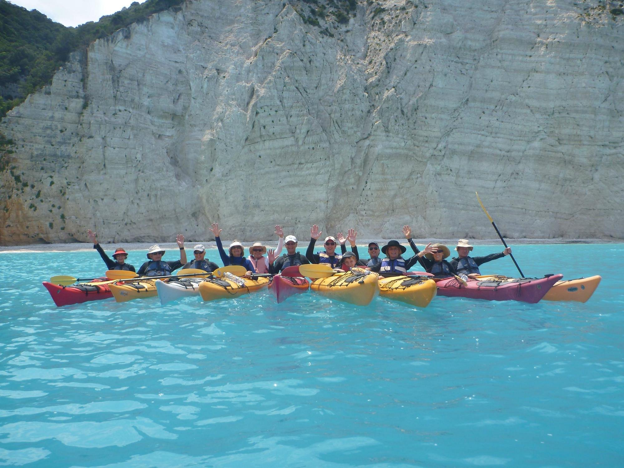 sea kayaking kefalonia greece tours