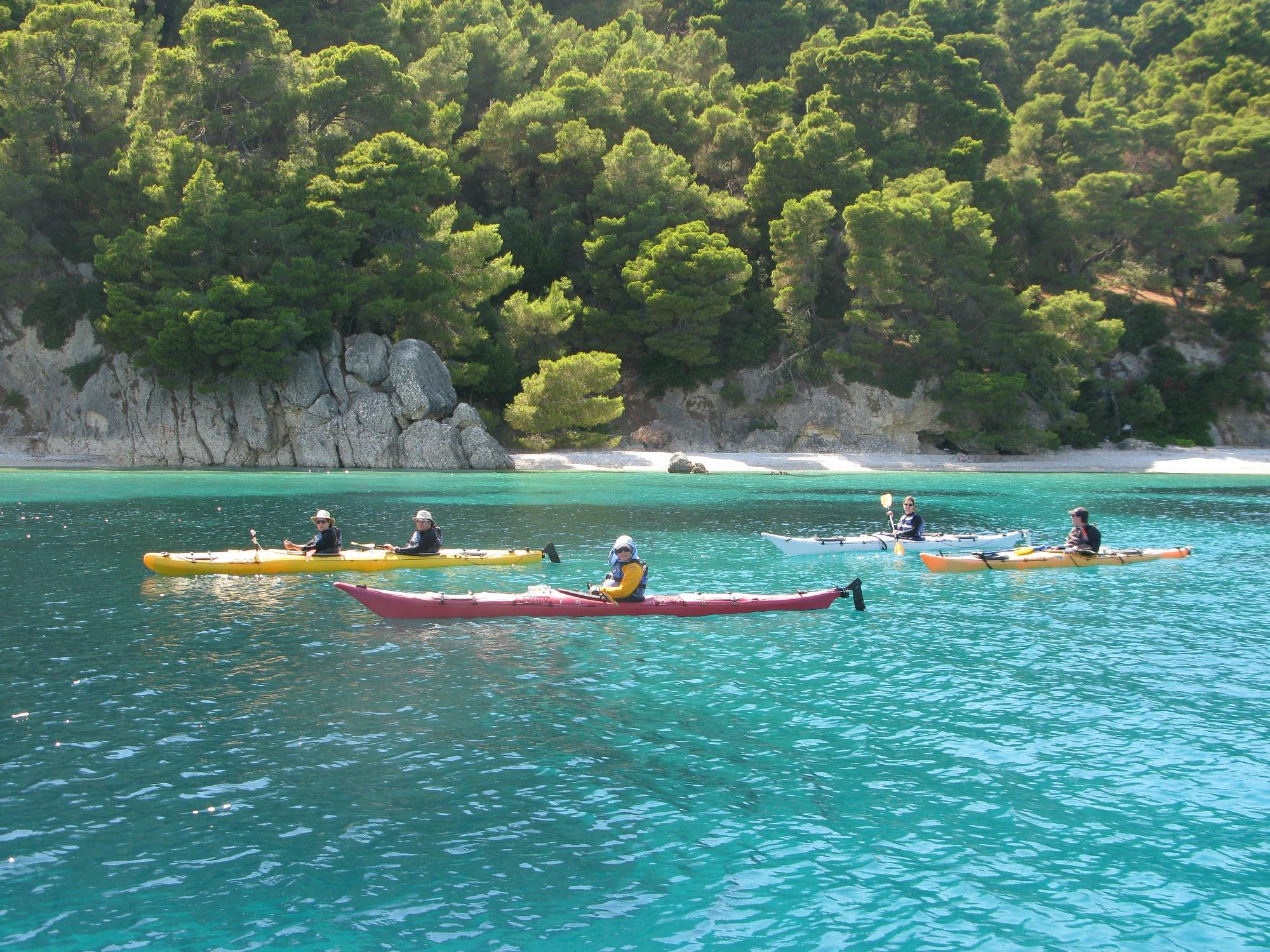 sea kayaking kefalonia greece tours