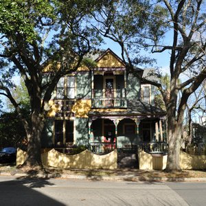 View of the house on tree-lined Church Street