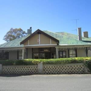 The front of the hotel