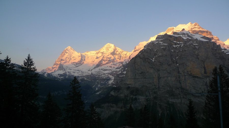 Beste Aussicht auf Eiger, Mönch und Jungfrau