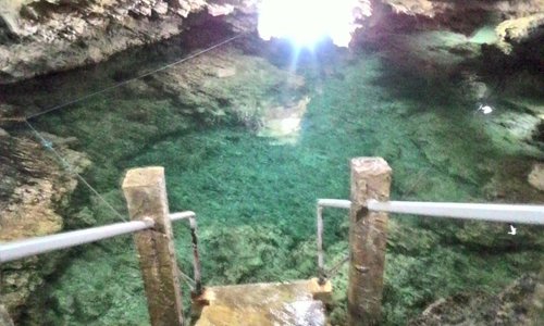 Outsideand inside of the cave.be early to avoid crowd.