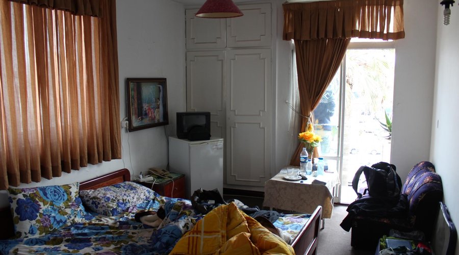 bedroom , sorry its untidy.