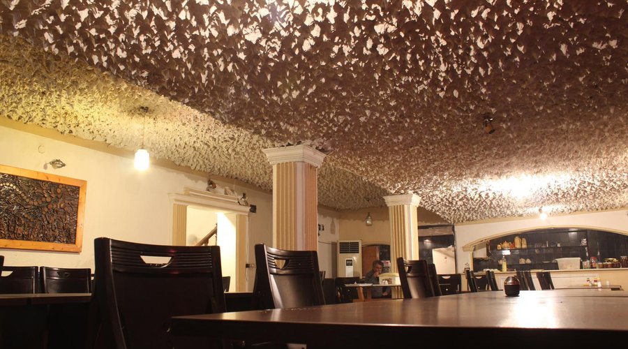 breakfast room in basement