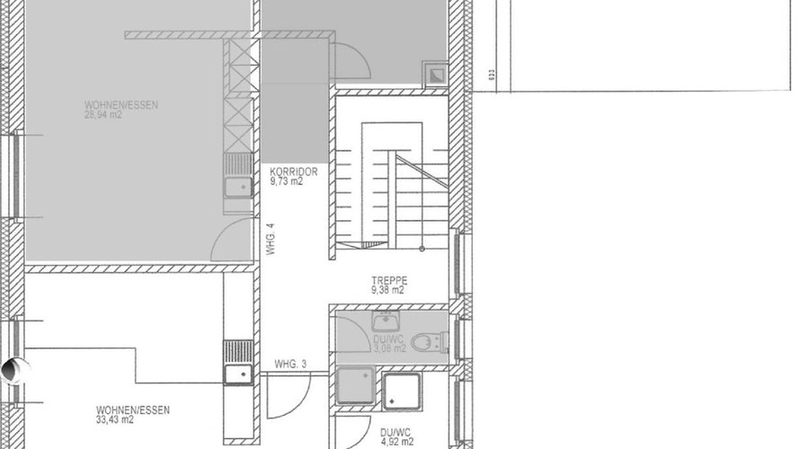Grundriss Dachgeschoss 47m2