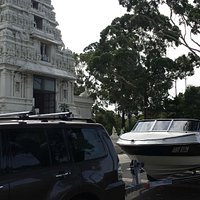 Front view with my new boat