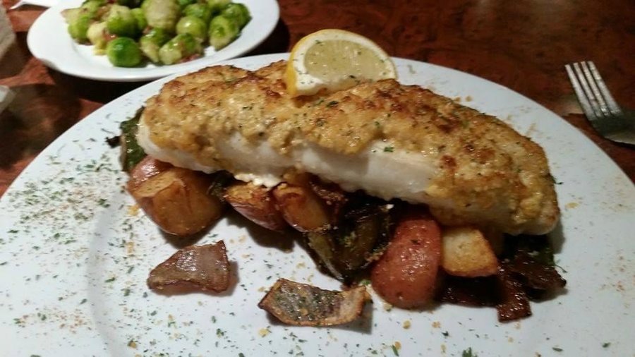 Horseradish crusted haddock