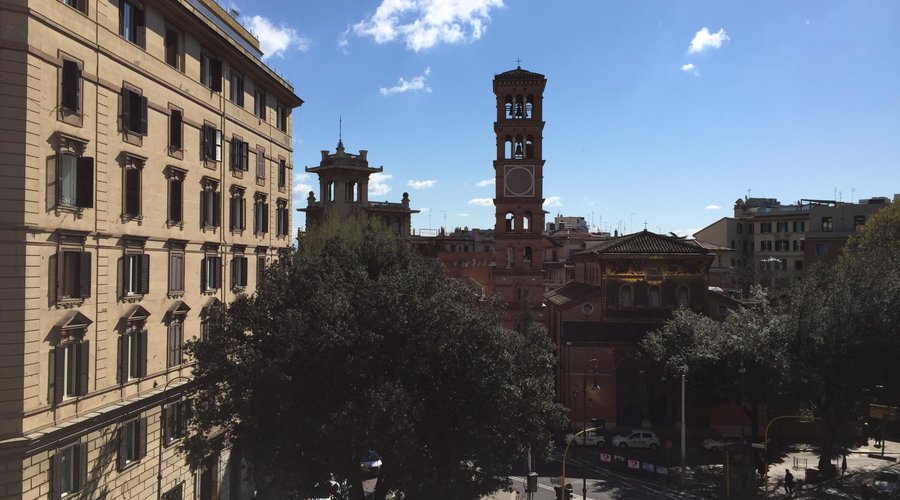 view from the balcony
