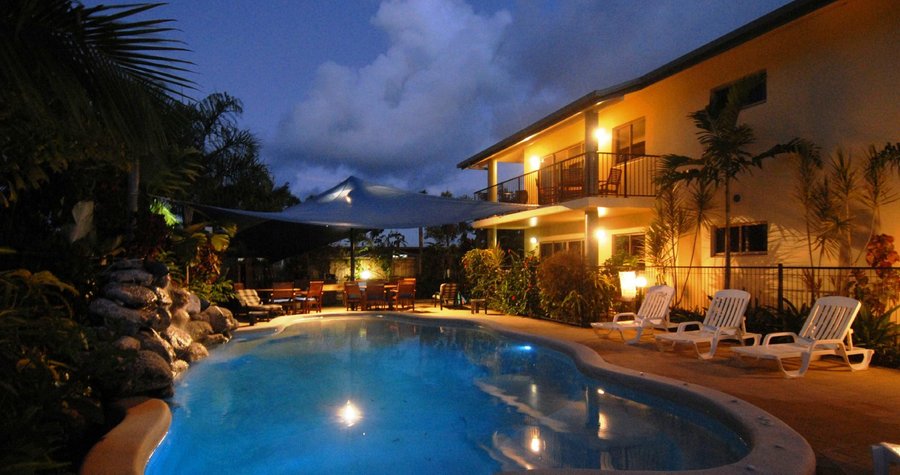 Night shot of Resort