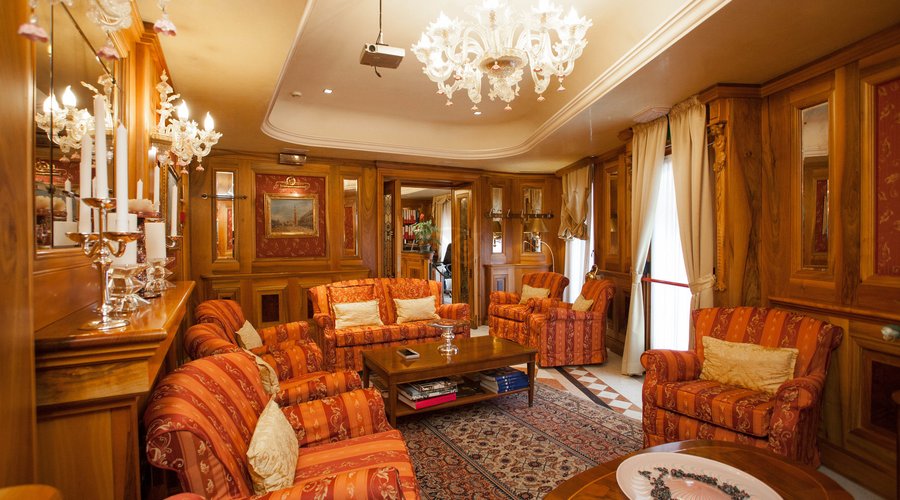 Lobby at the Santa Marina Hotel