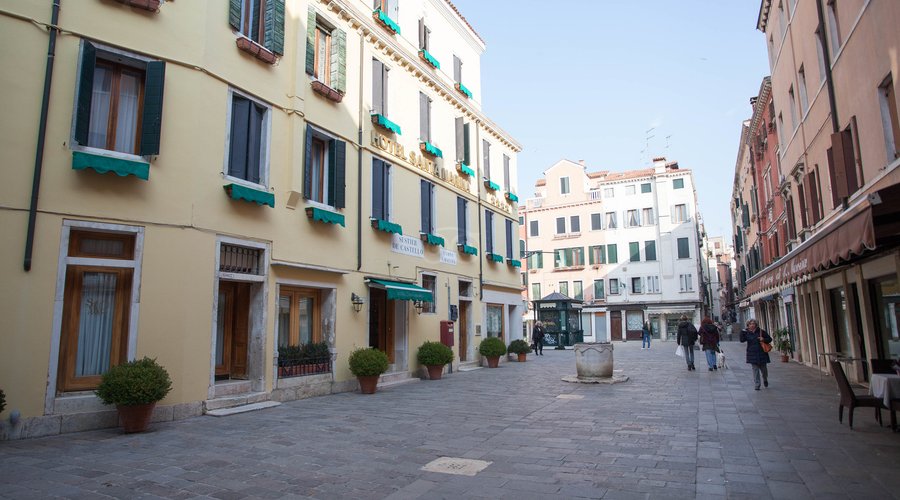 Street at the Santa Marina Hotel