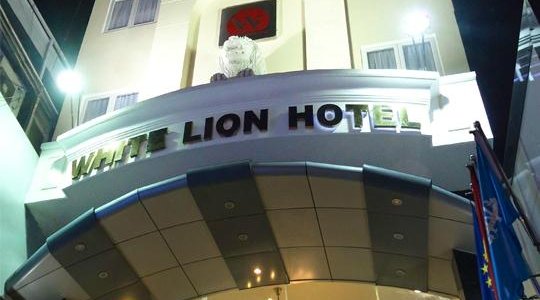 front of the hotel