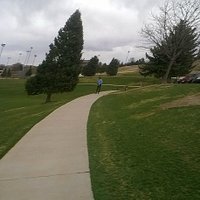 Nice, flat walking path around the park.