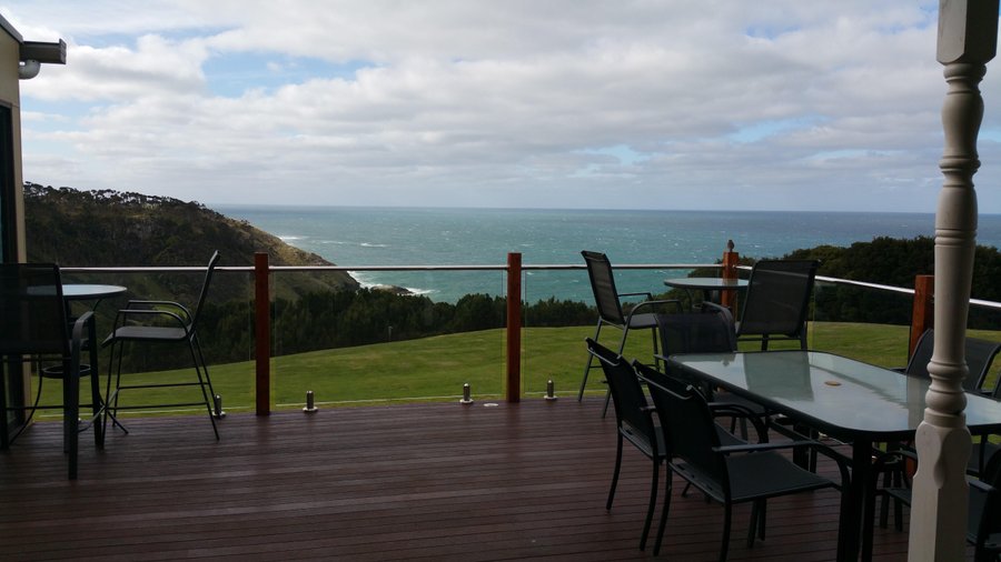 The view from the open verandah.