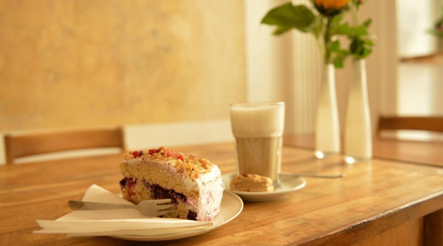enjoy coffee and cake