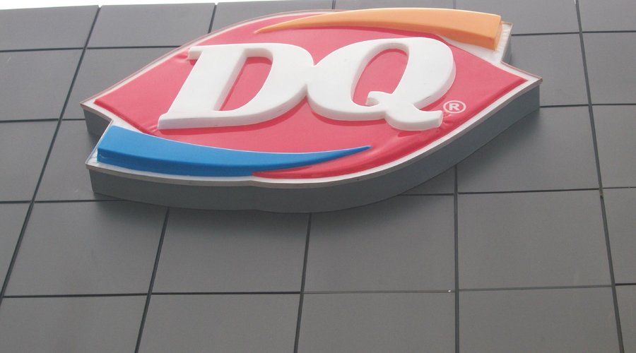 DQ sign on building