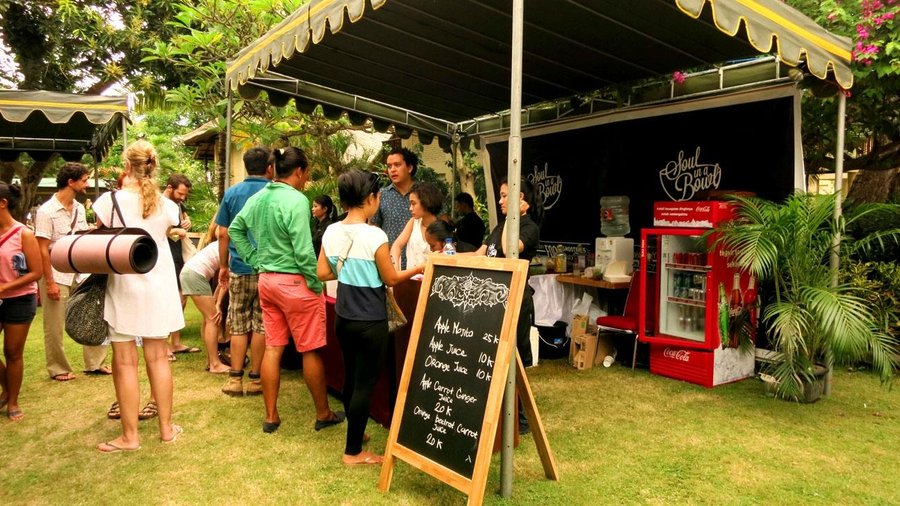 Food stalls at Sunday Market Sanur