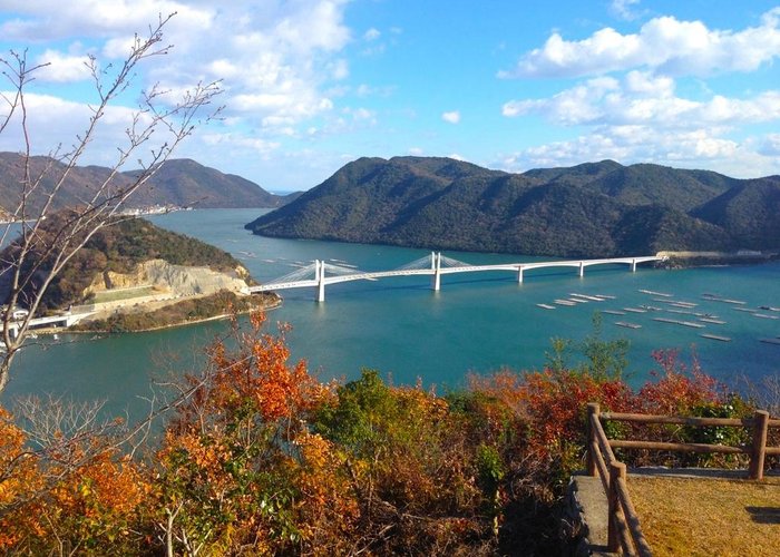 港の見える丘公園から眺める備前♡日生大橋