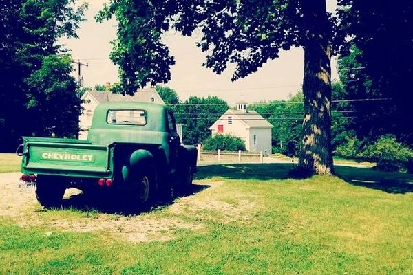 Old truck in the grounds.