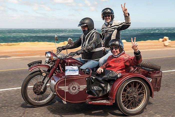 classic bike with sidecar