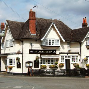 The Cricketers in the Centre of Easton Village.