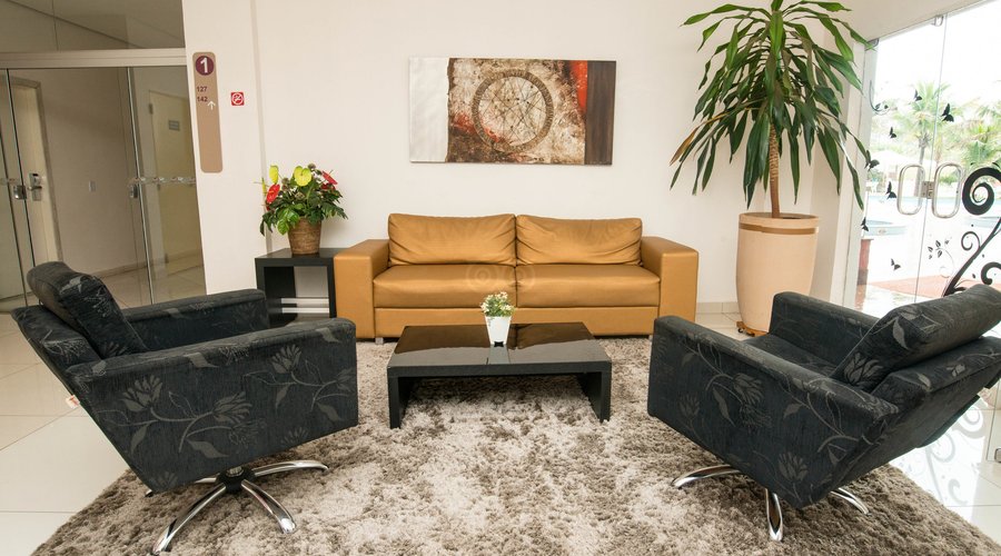 Lobby at the Lagoa Quente Flat Hotel