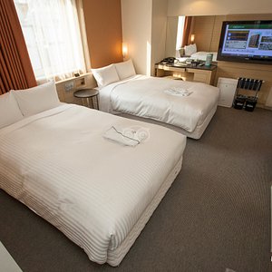 The Deluxe Twin Room at the Sotetsu Fresa Inn Tokyo Kyobashi