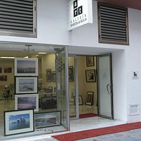 Outside the gallery