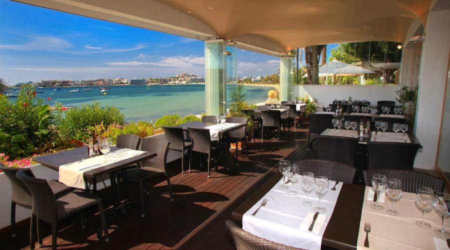 Our terrace offers fantastic views while dining