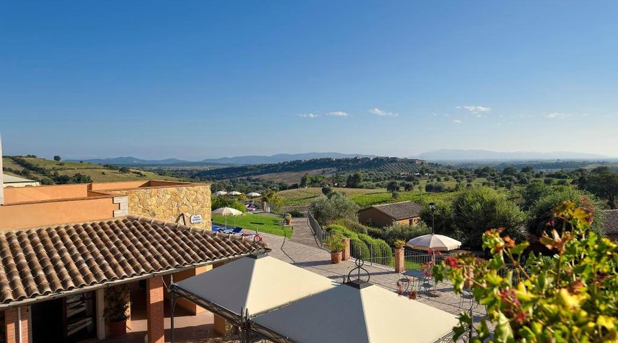 Il panorama dalla terrazza
