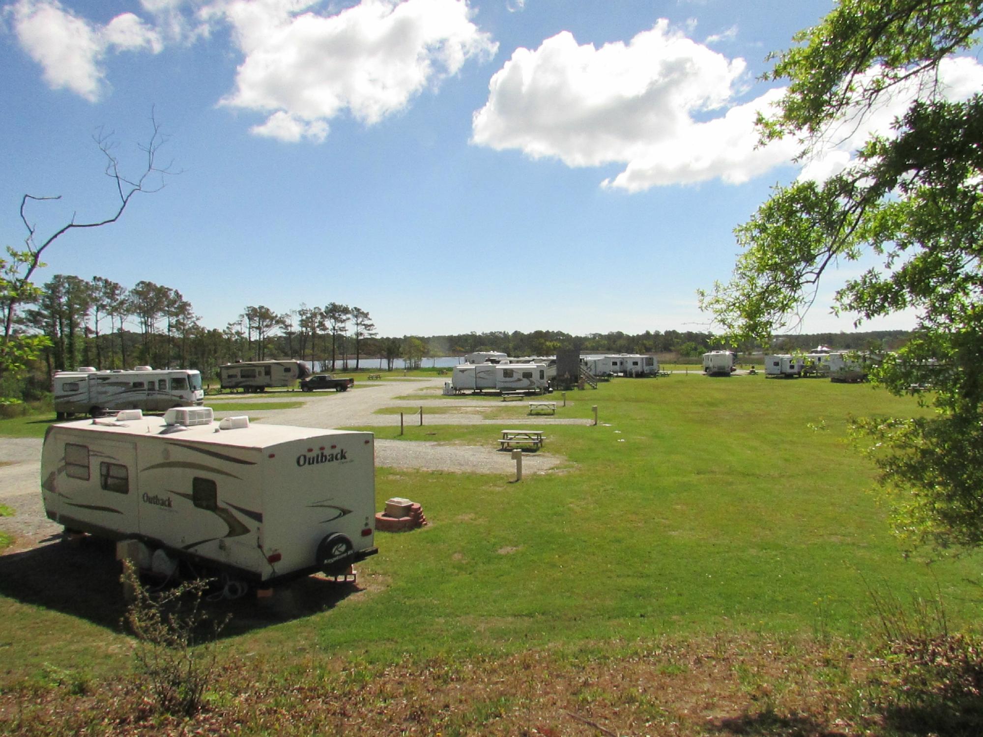 Campsites in outer outlet banks nc