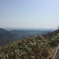 遠くに見える十勝平野