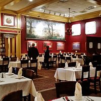 Steamboat House - Main restaurant area PRIOR to opening for lunch