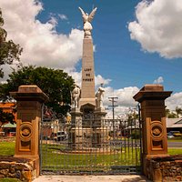 Gates and memorial