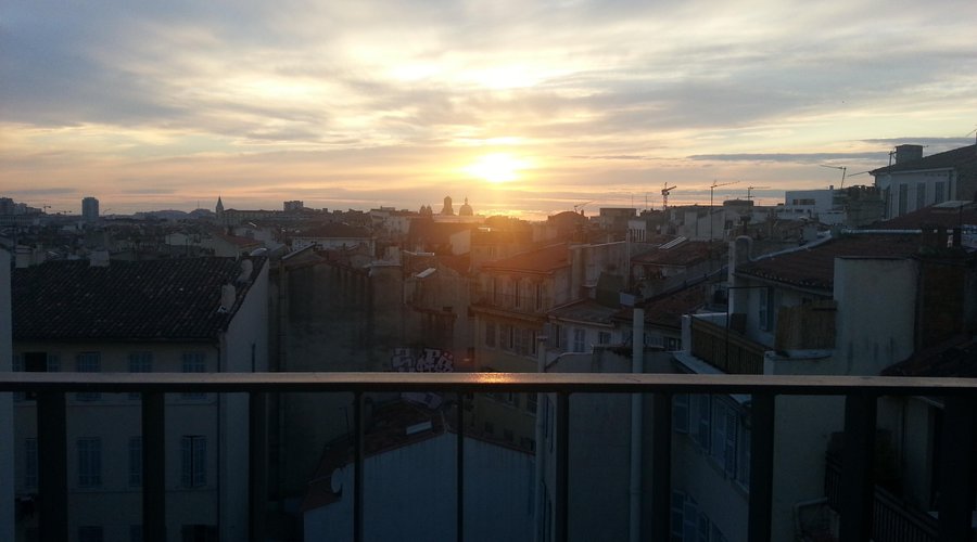Sunset from the balcony
