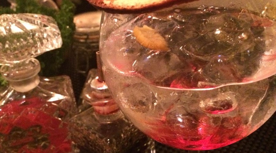 Gin tonic flavored negroni