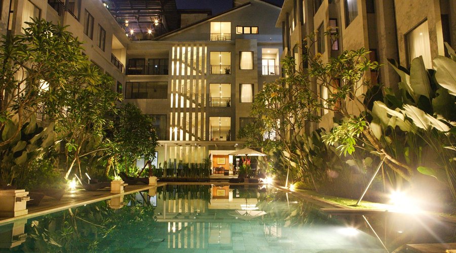 Pool Night View